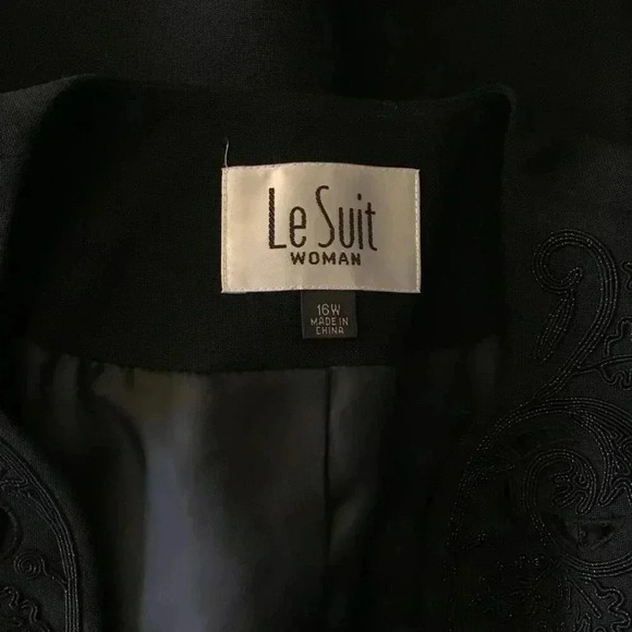 NWOT Trad Gothic Le Suit Blazer Jacket Cutout Embroidered WItchy Office Plus 16W - Picture 10 of 11